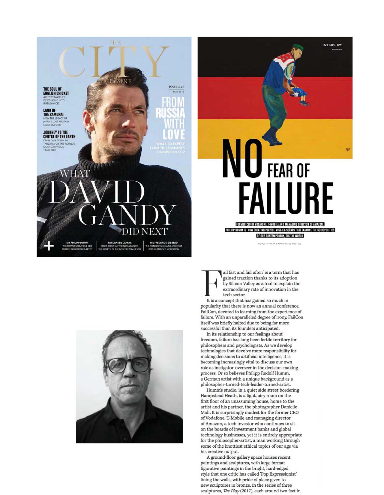 City Magazine press feature on Philipp Humm.