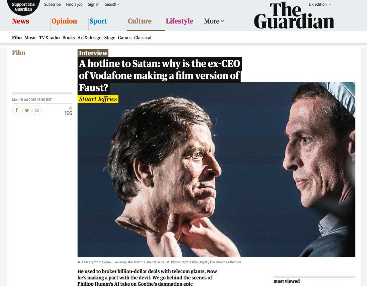 The Guardian press coverage of Philipp Humm.