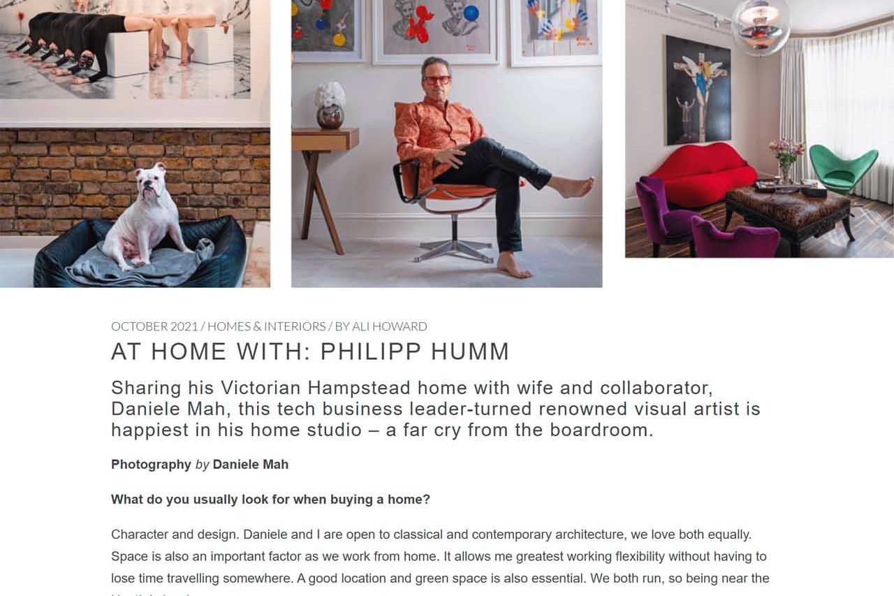 Fabric Magazine press profile of artist Philipp Humm