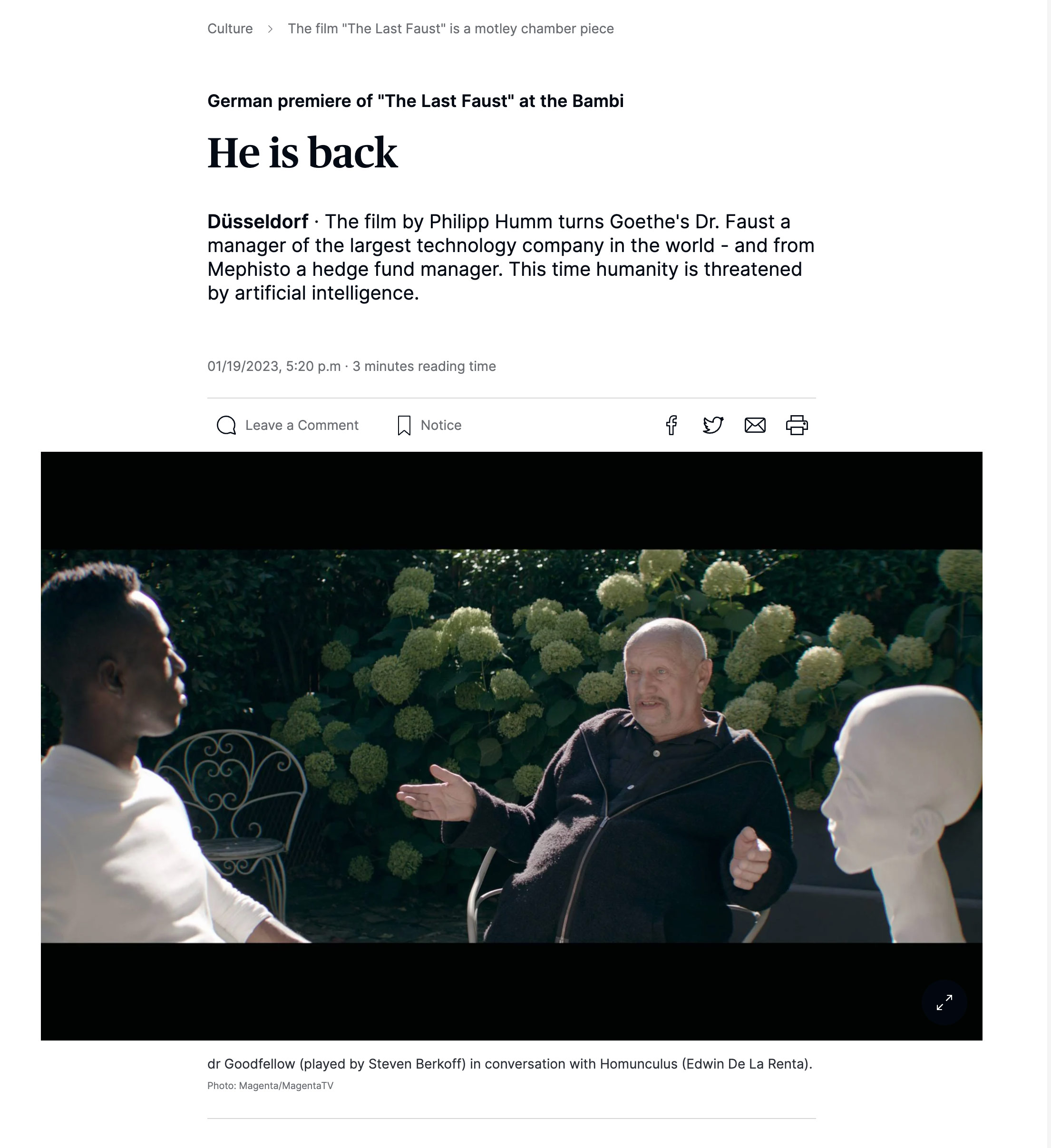 Rheinische Post article 